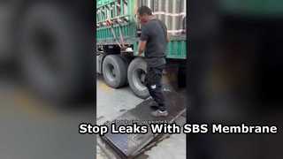 SBS Modified Bitumen Waterproof Membrane Standard Torch-Down Construction
